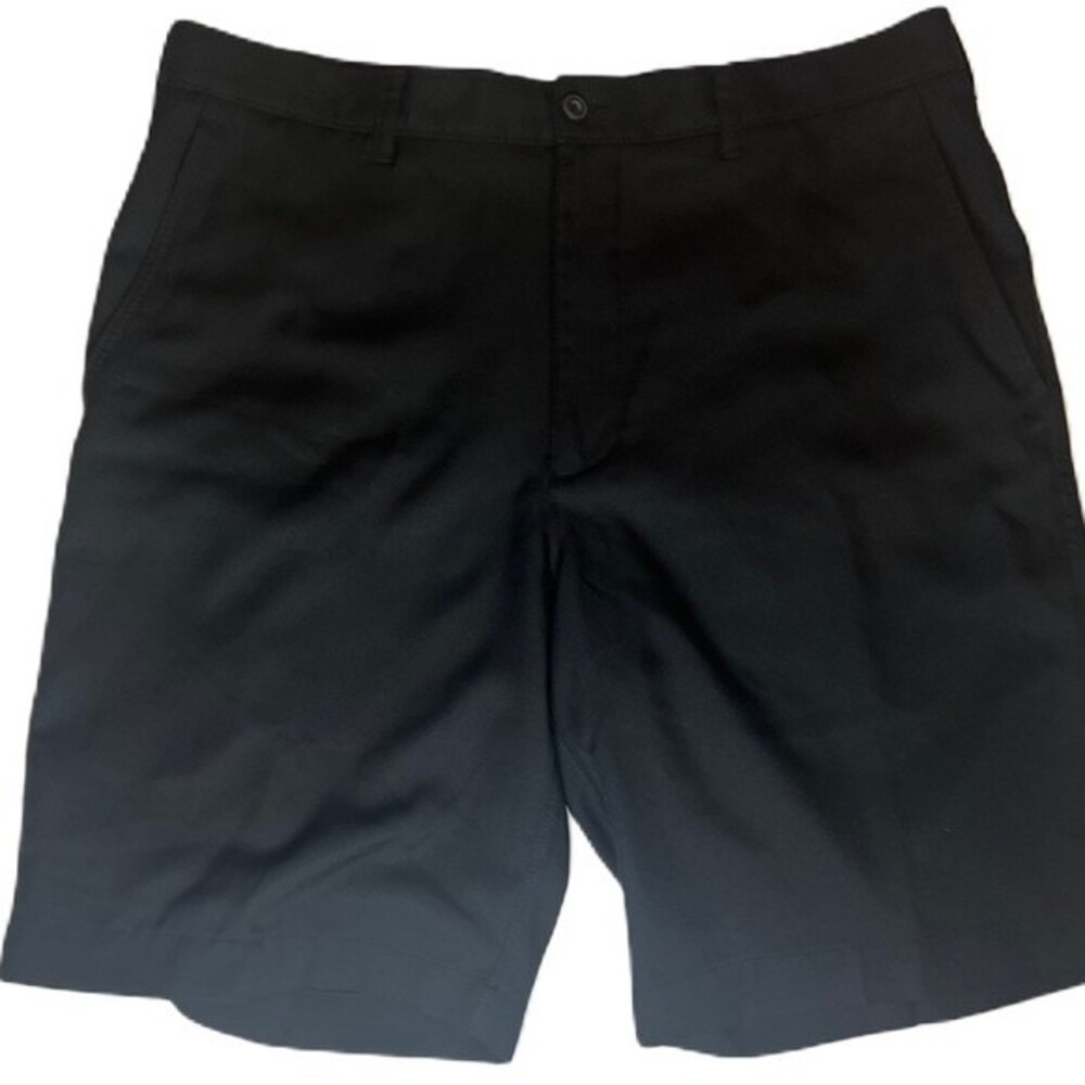 PGA Tour Men's Shorts Size 34 Flat Front Black Golf Shorts